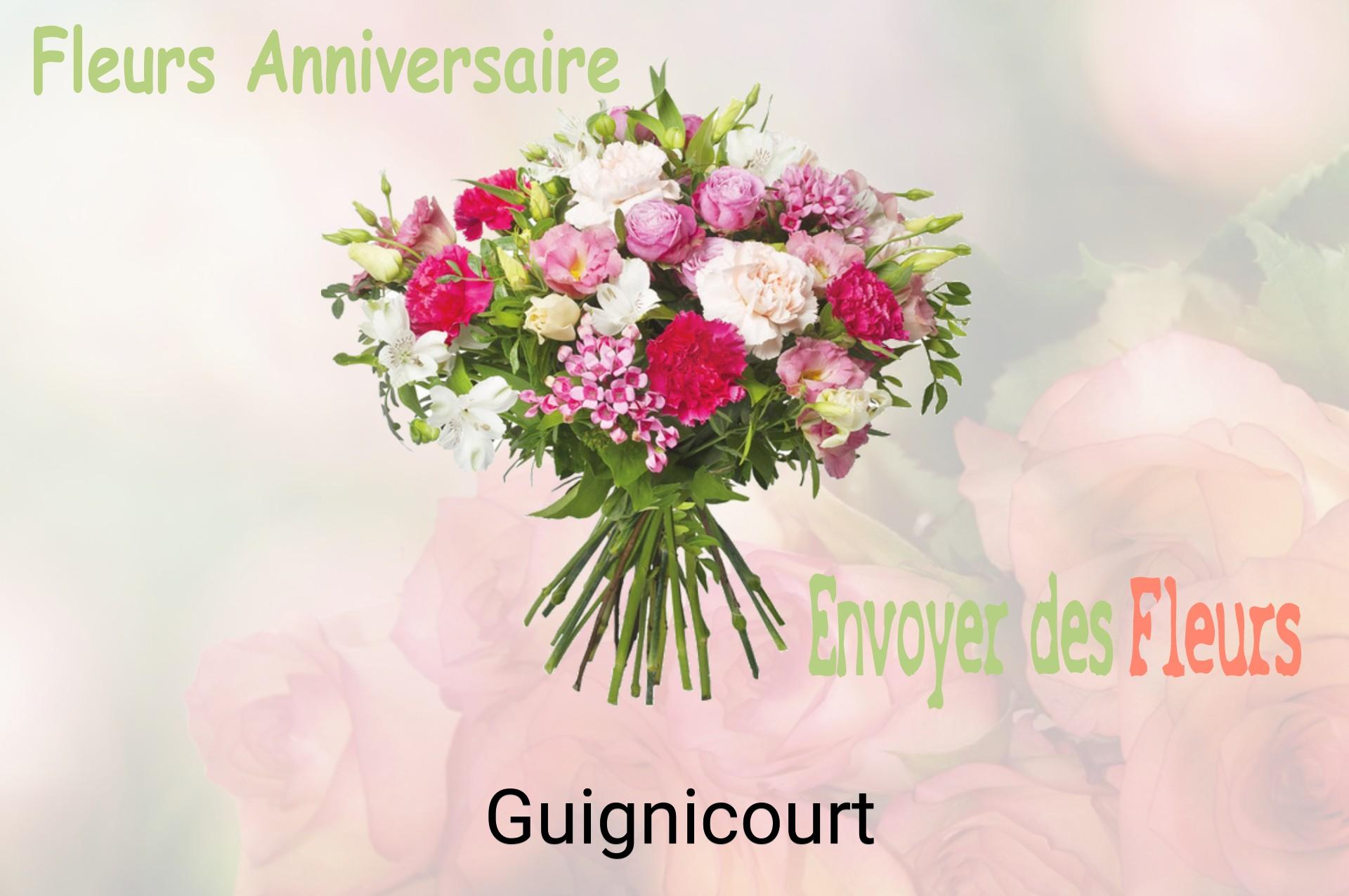 Bouquet de fleurs d’anniversaire livré à Guignicourt